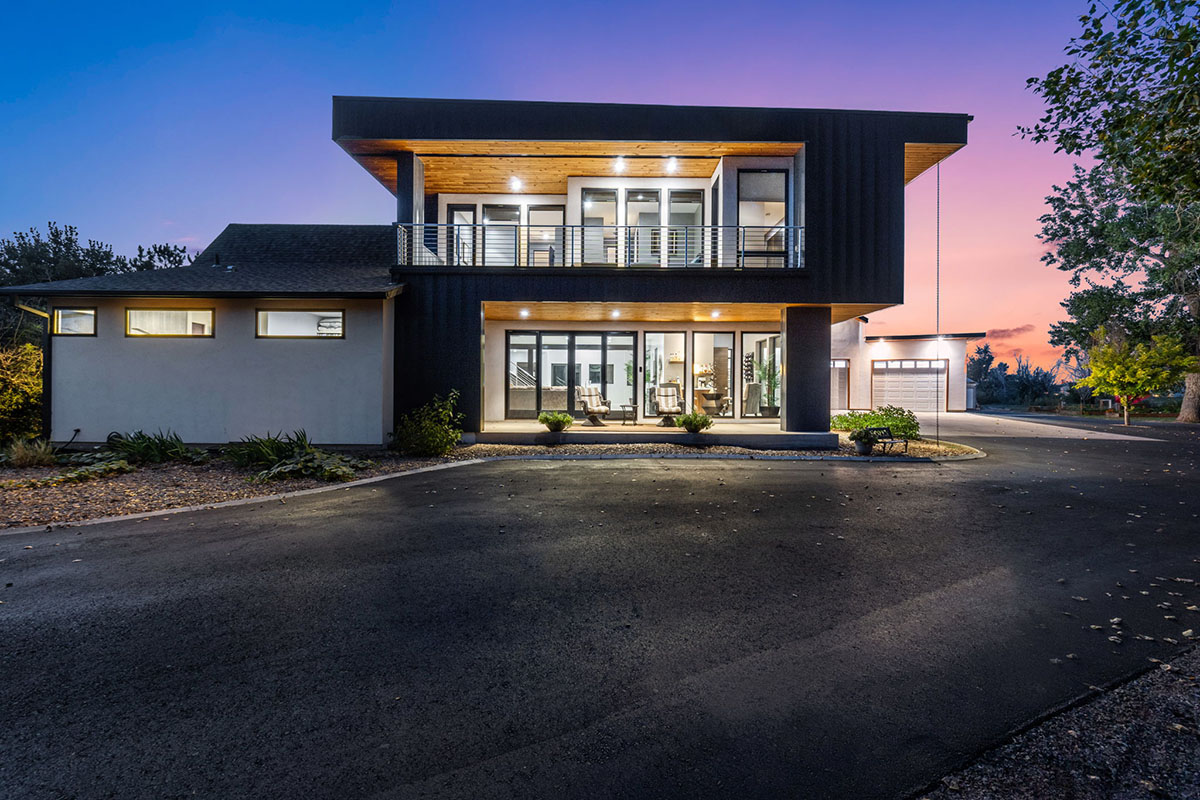 Fort Collins, CO, home remodel, luxury, modern, two story home, nine car garage