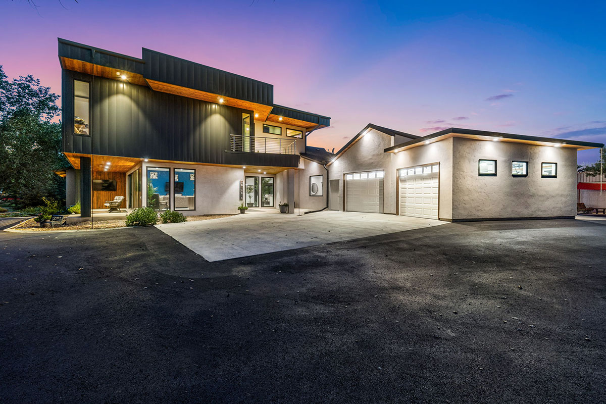 Fort Collins, CO, home remodel, luxury, modern, two story home, nine car garage